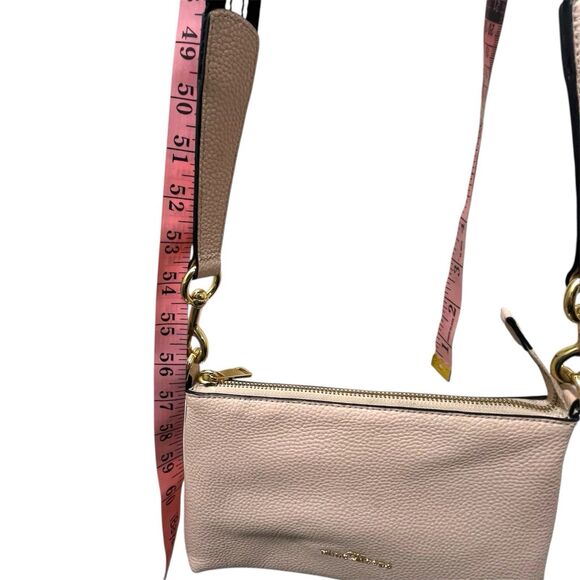 Marc Jacobs The Swifty Pebbled Pale Rose Pink Crossbody Bag Adjustable Strap - Picture 14 of 15